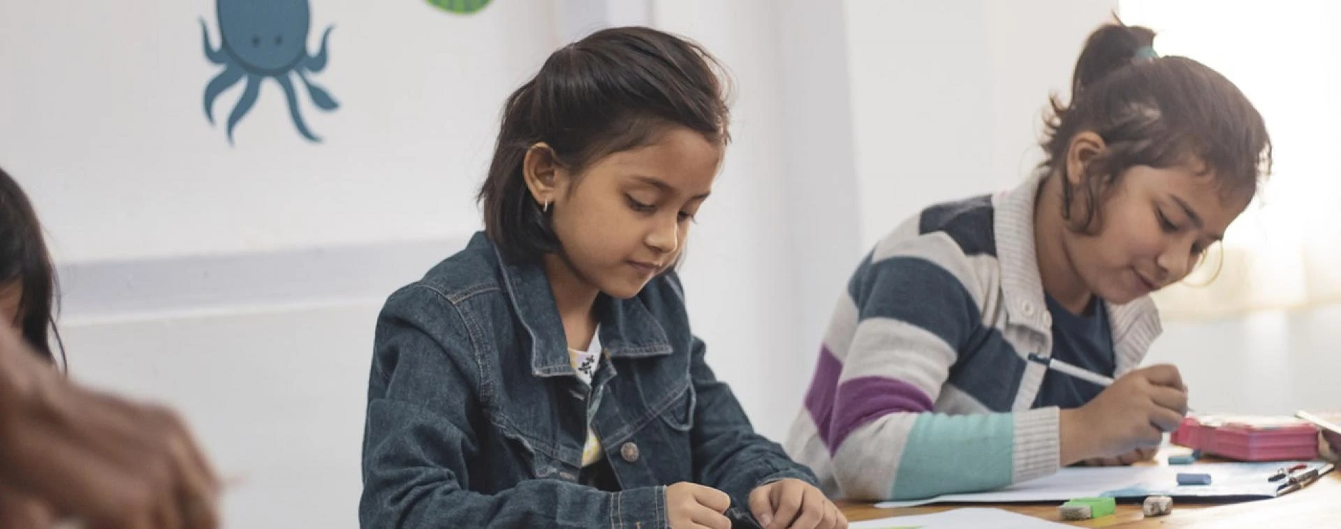 children in classroom